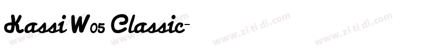 Kassi W05 Classic字体转换